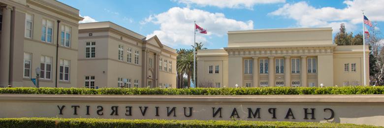 Memorial Hall  and historic buildings at Chapman University